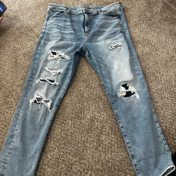 American Eagle Outfitters Denim - American Eagle Outfitters Blue Distressed Skinny Jeans
